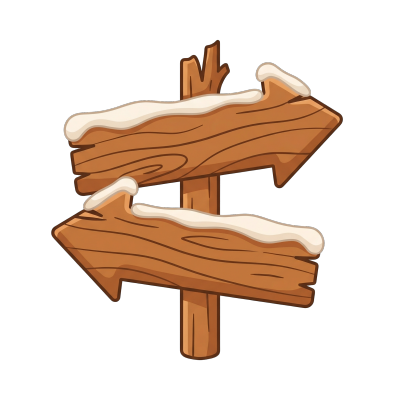 木质箭头路牌插图