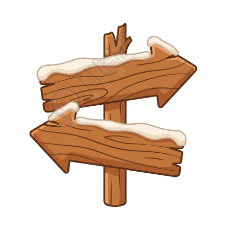 木质箭头路牌插图