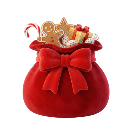 圣诞节礼品袋素材