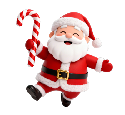 圣诞老人拐棍糖元素