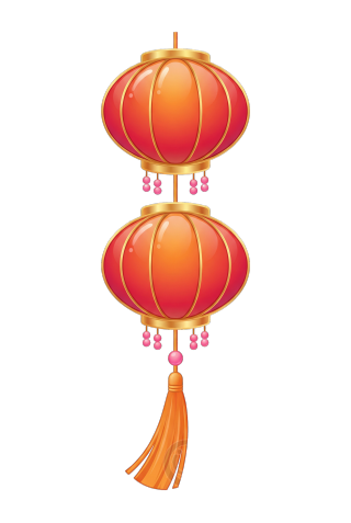 中国传统灯笼图形素材