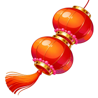 传统中国红色灯笼