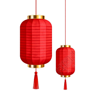 传统红色彩灯