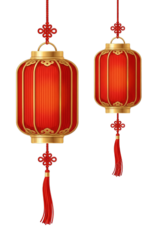 传统中国灯笼图形素材