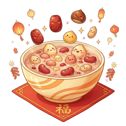 腊八粥商用插图