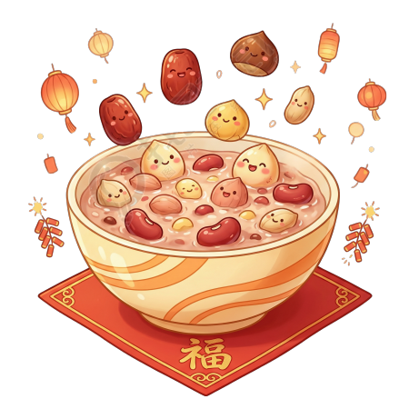 腊八粥商用插图