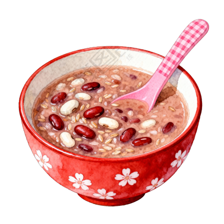 腊八粥商用插画