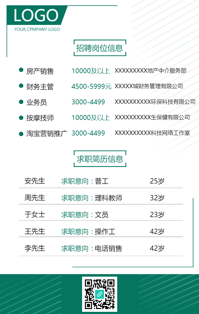 招聘信息人才招聘手机海报