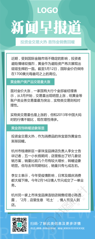 金融理财新闻早知道长图