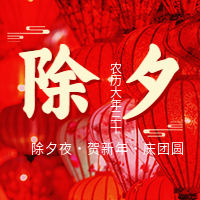 除夕夜实景红灯笼庆团圆春节次图