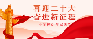 喜迎二十大党政公众号首图