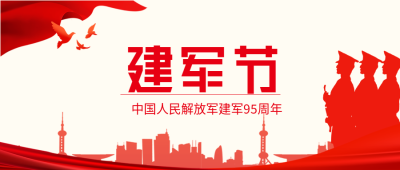 庆祝建军节公众号首图
