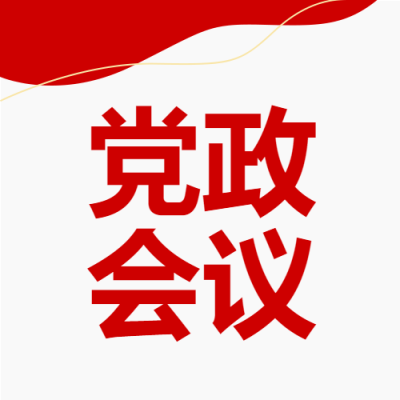 党政工作会议红色简约总结公众号次图