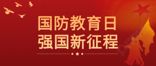 国防教育日党政白鸽红旗士兵剪影封面图