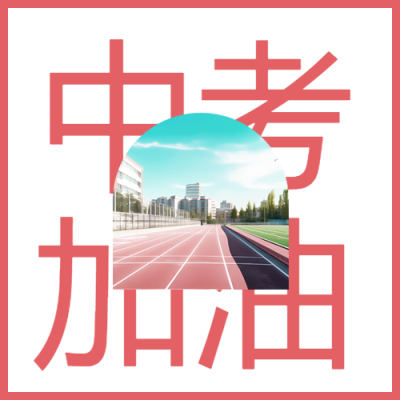 考试必胜中考加油简约微信公众号次图