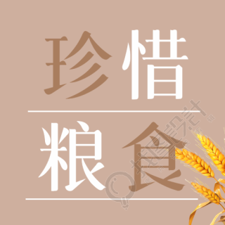 世界粮食日珍惜粮食卡通小麦微信公众号次图