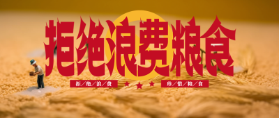 世界粮食日麦粒旁的玩具小人微信公众号首图