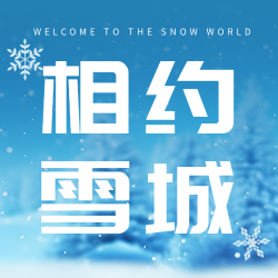 唯美雪松背景冬日相约雪城微信公众号次图