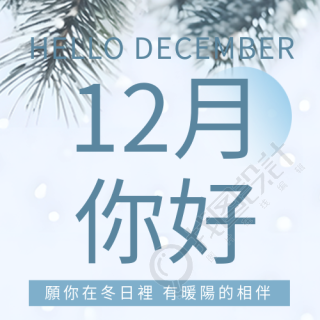 12月你好愿你冬日有暖阳相伴微信公众号次图