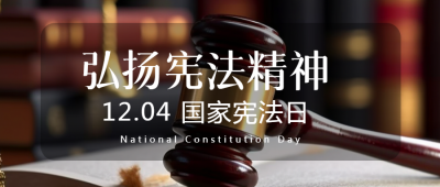 依宪治国国家宪法日法槌实景微信公众号首图