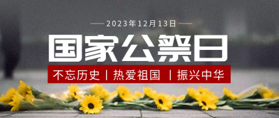 国家公祭日活动宣传微信公众号首图