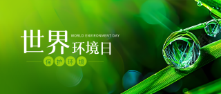 世界环境日绿叶实景微信公众号首图