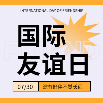 国际友谊日防止冲突微信公众号次图