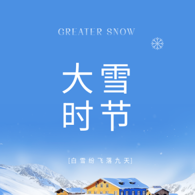 大雪时节白雪纷飞微信公众号次图