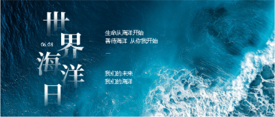  世界海洋日善待海洋微信公众号首图