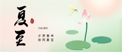 夏至节气弥散风微信公众号首图