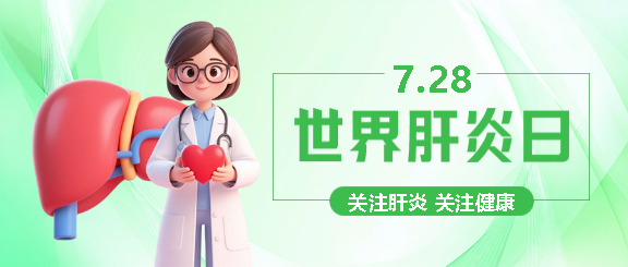 世界肝炎日3D风格微信公众号首图