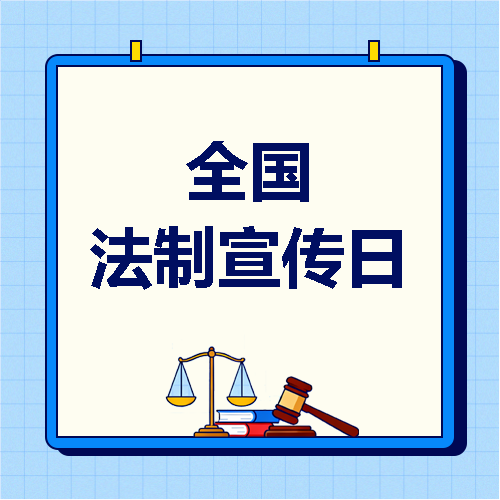 全国法制宣传日极简风微信公众号次图