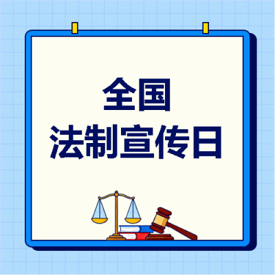 全国法制宣传日极简风微信公众号次图