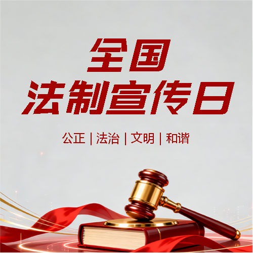 法制宣传日法槌简约微信公众号次图