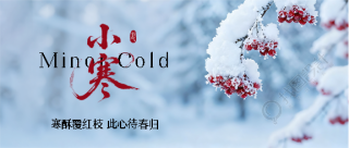 小寒节气防寒防冻微信公众号首图