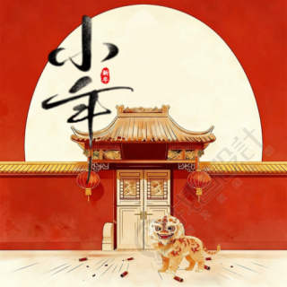 喜迎小年迎祥纳福微信公众号次图