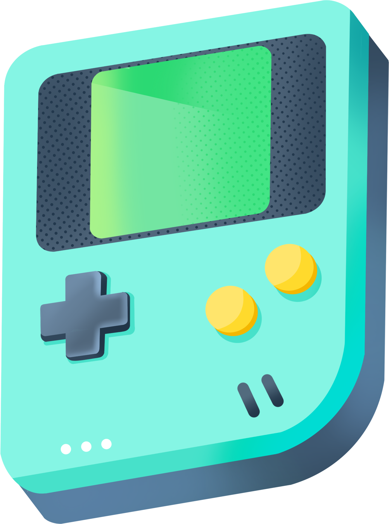 小游戏机图片绘画简单怎样画？