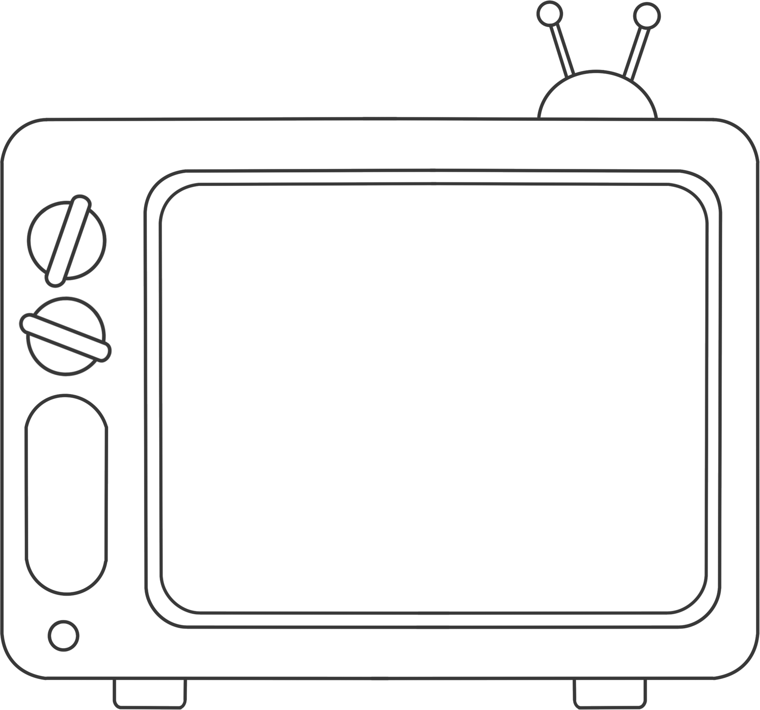 卡通电视图片绘画如何画？