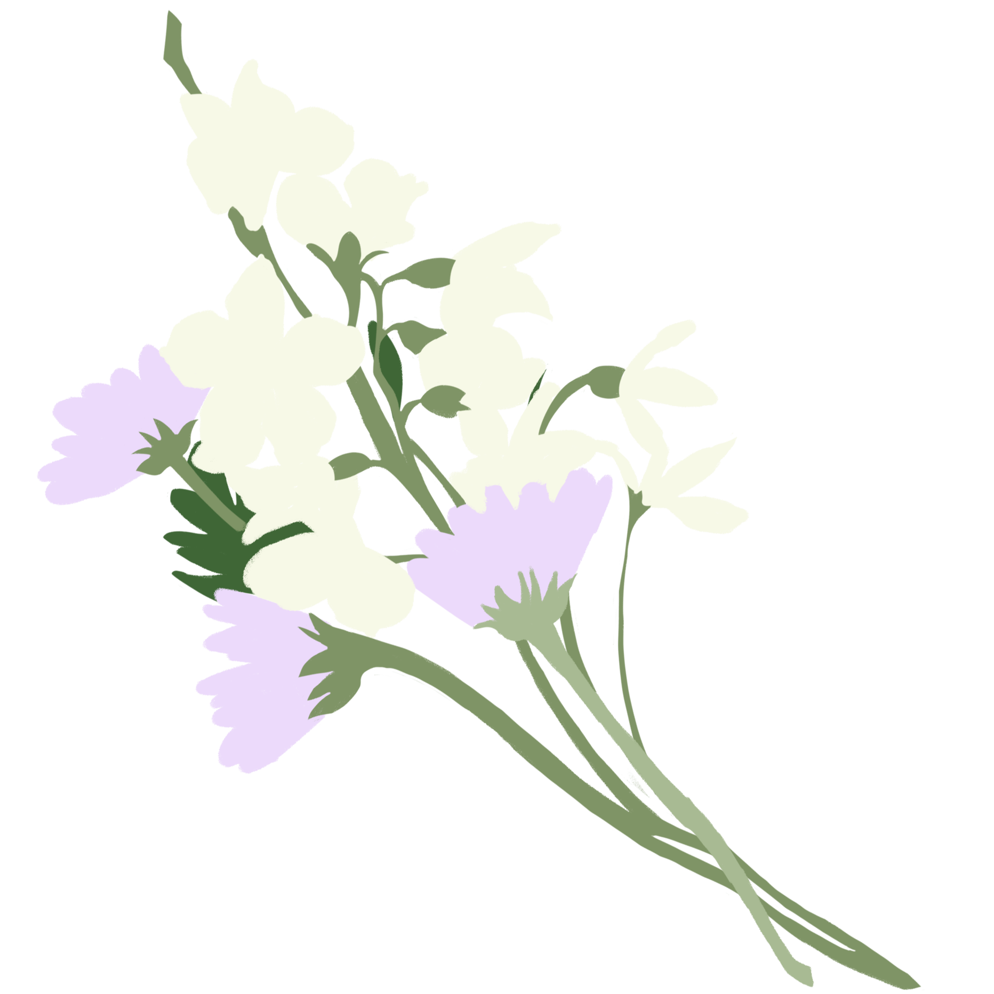 花束图片绘画作品怎么画？