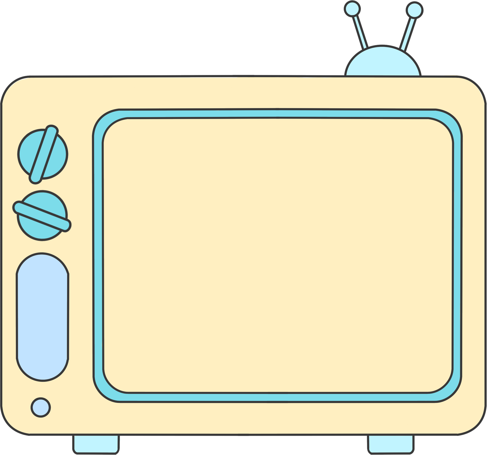 卡通电视图片绘画如何画？