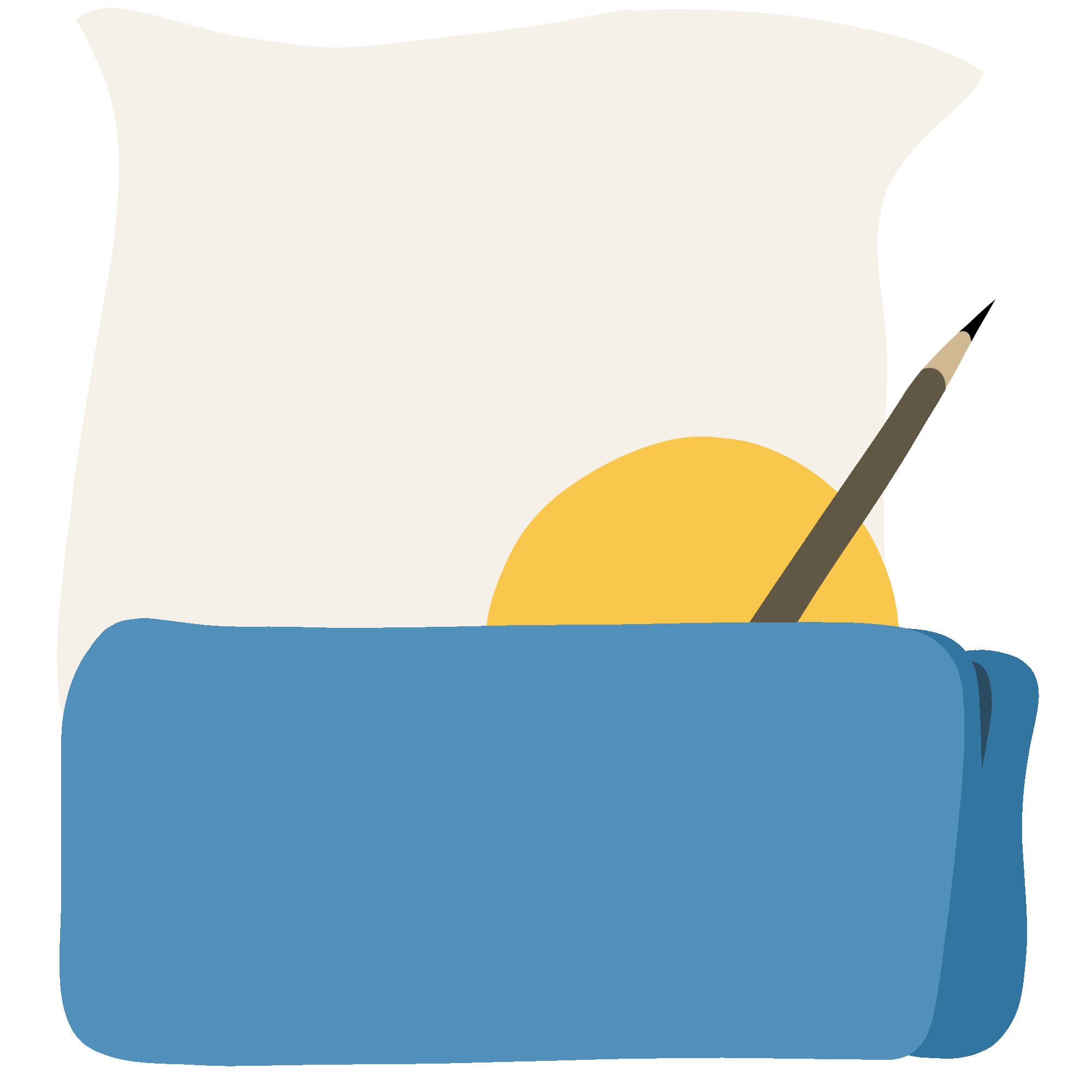 文具袋图片插画素材怎样画？