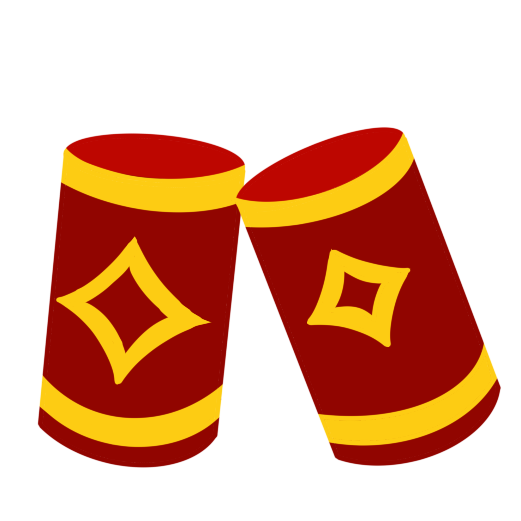 放鞭炮插画图片制作步骤！