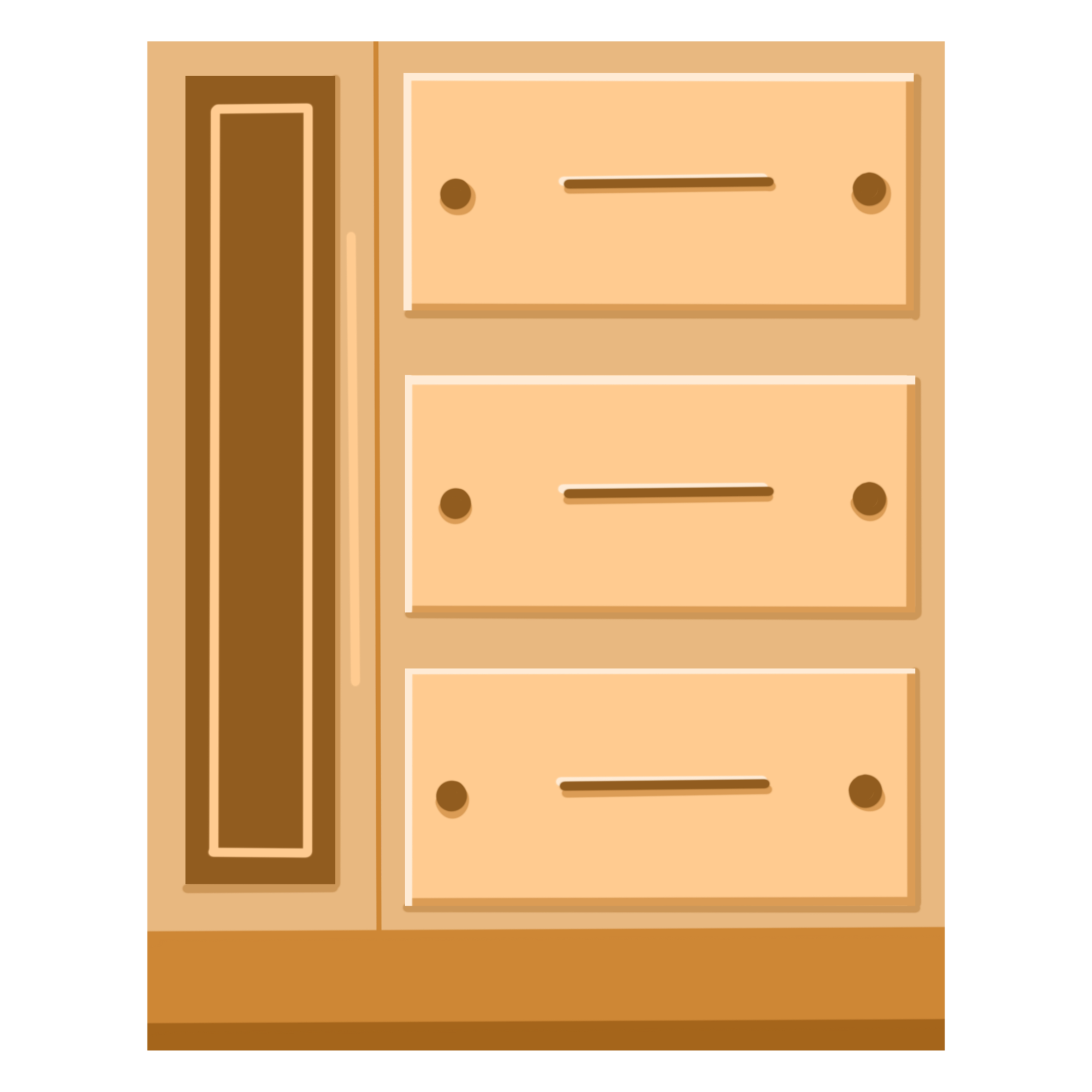 柜子图片插画素材如何绘制?