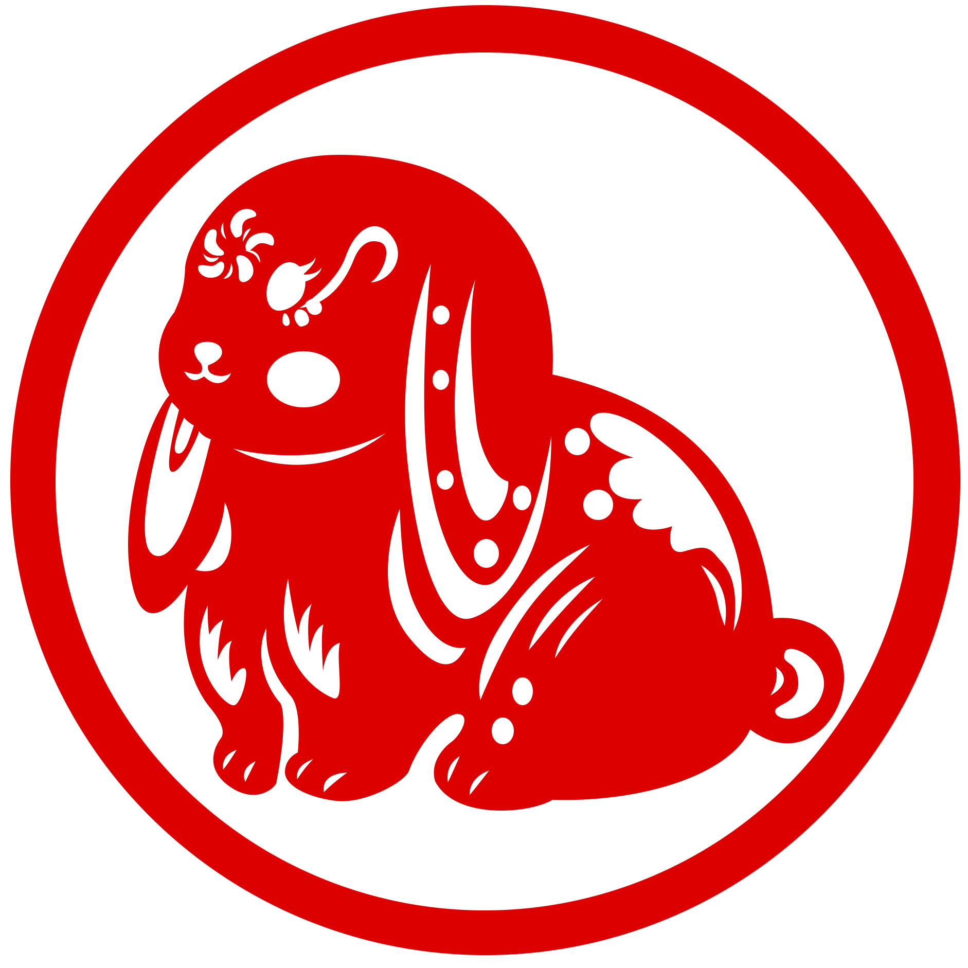 兔年大吉剪纸绘画图片如何画？