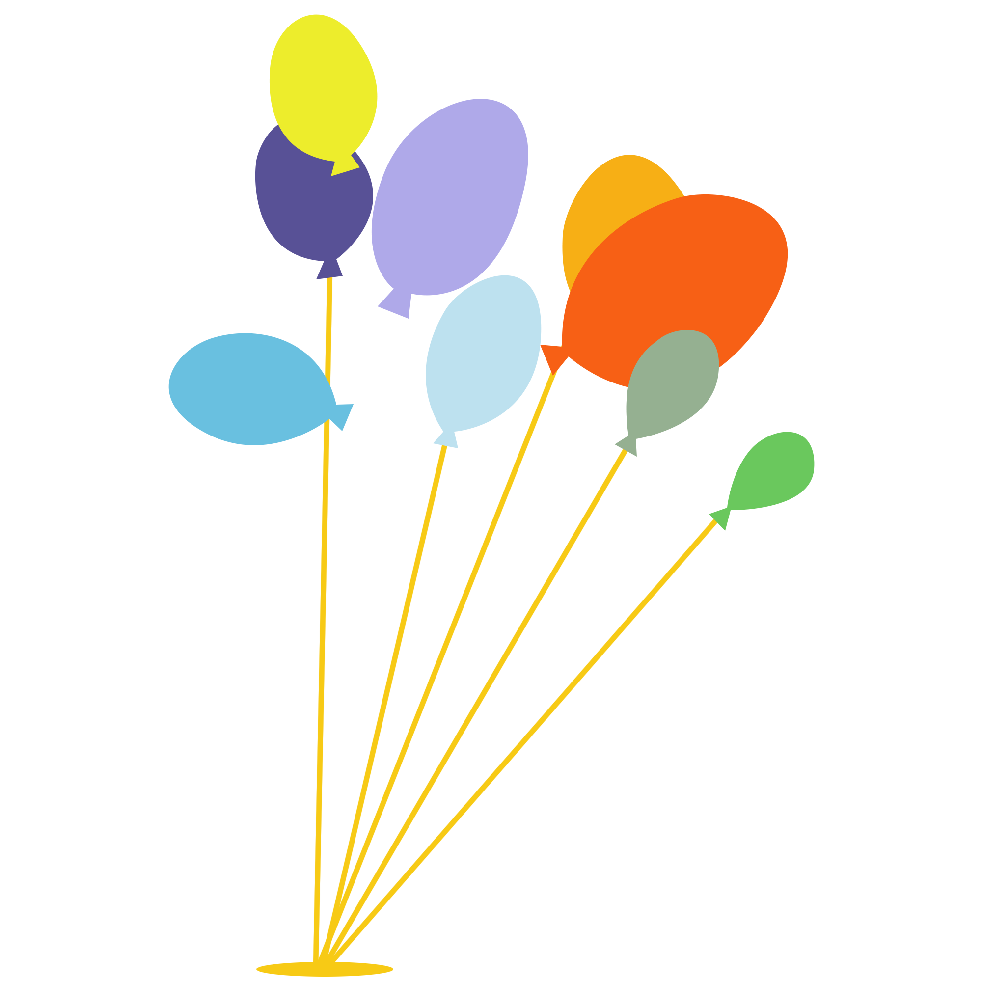 气球图片插画简单怎么画？