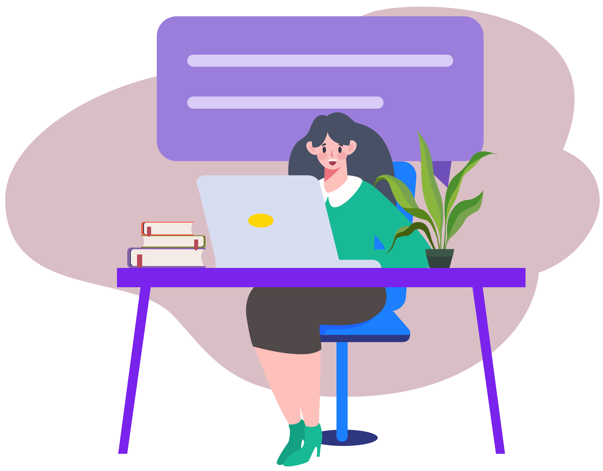 校园招聘插画图片如何画？