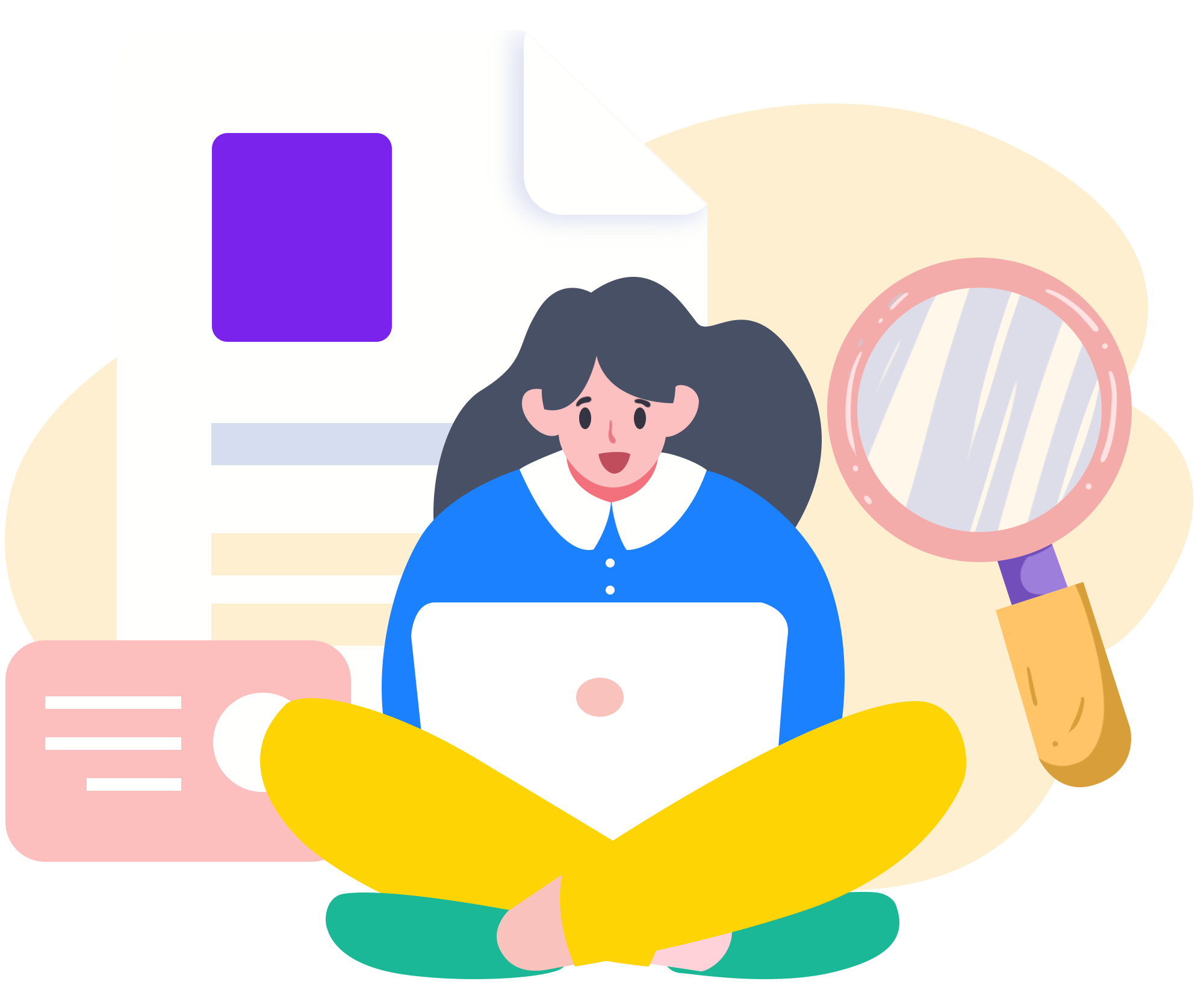 校园招聘插画图片制作步骤！