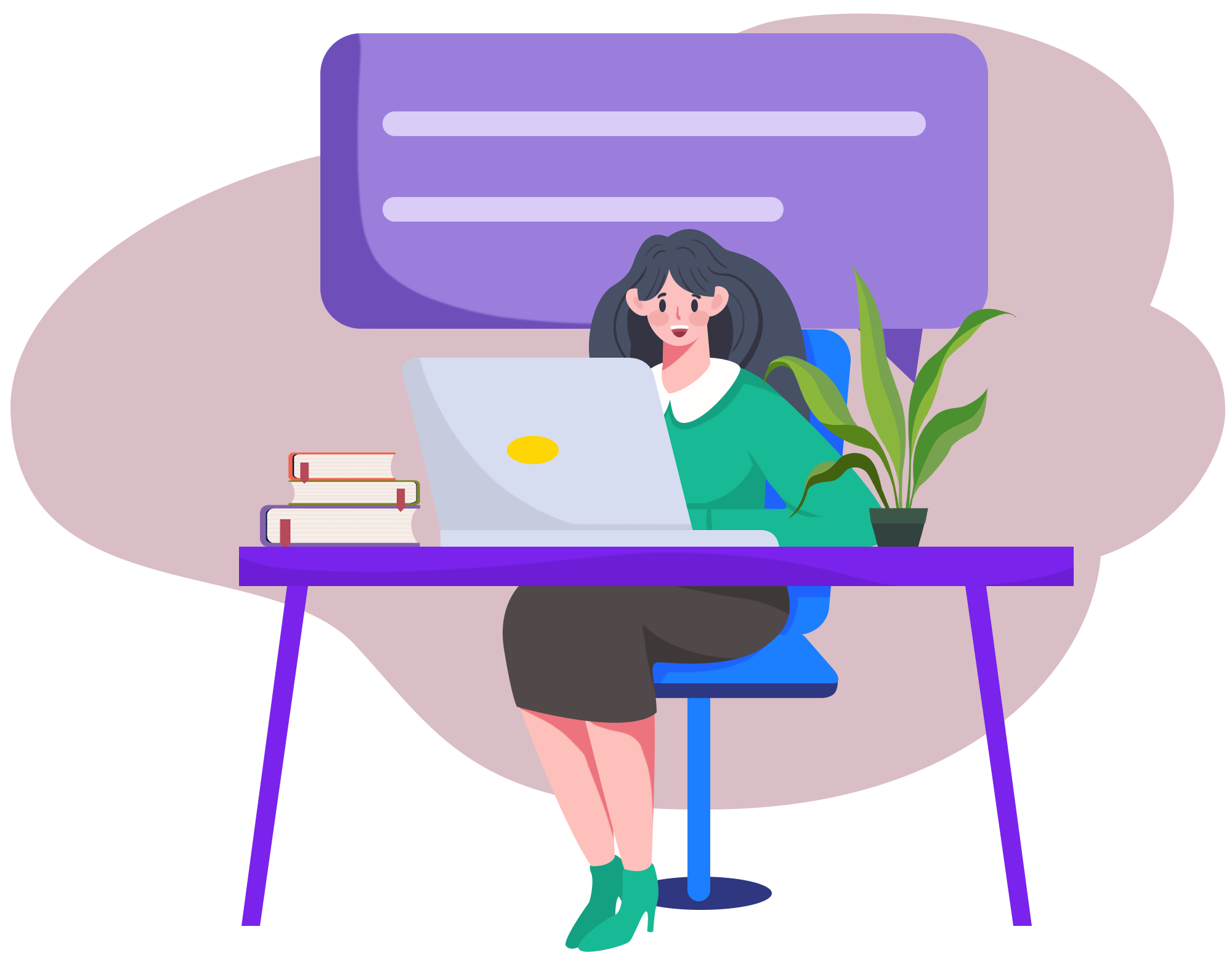 校园招聘插画图片如何画？