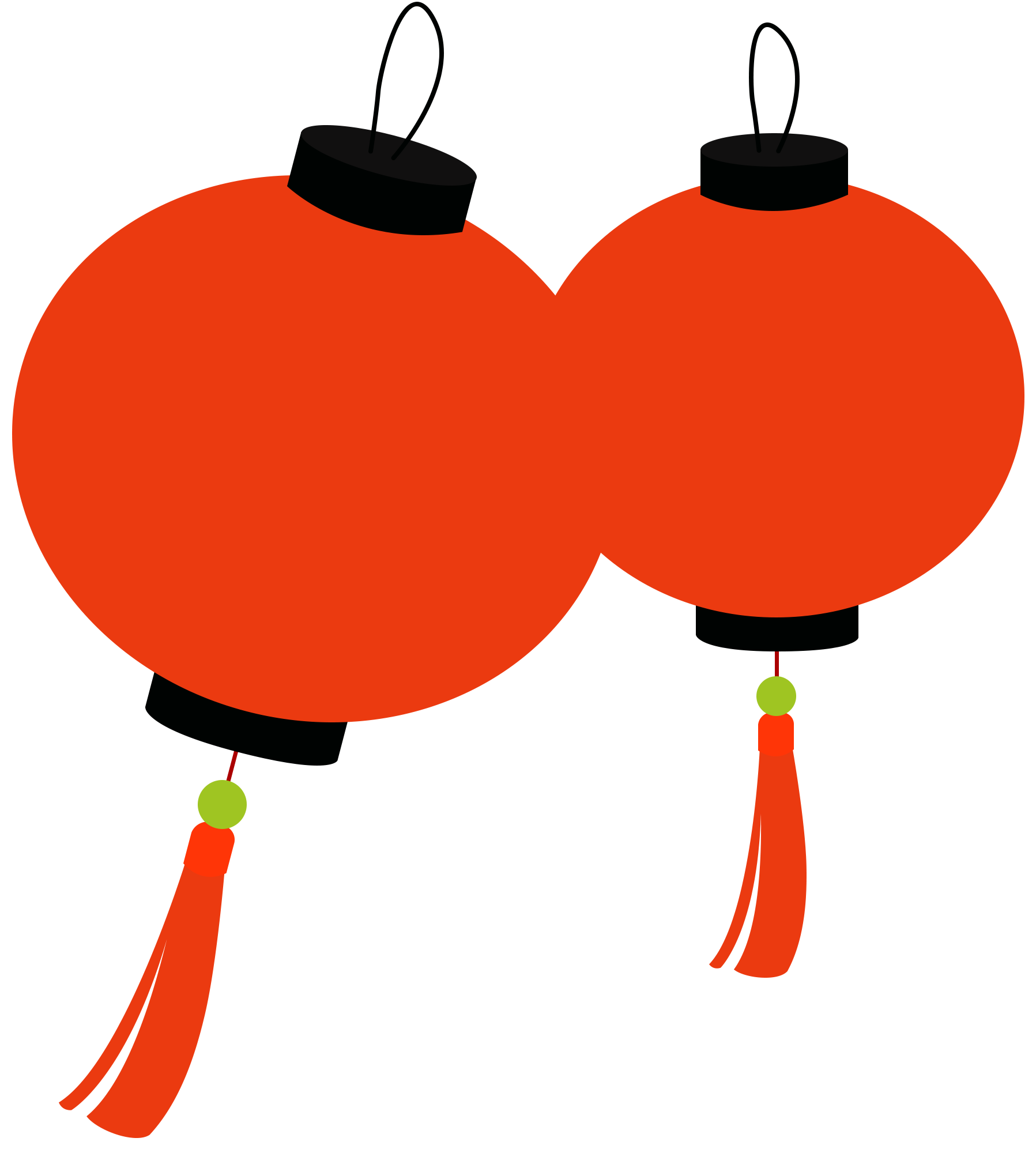 灯笼绘画图片制作方法！