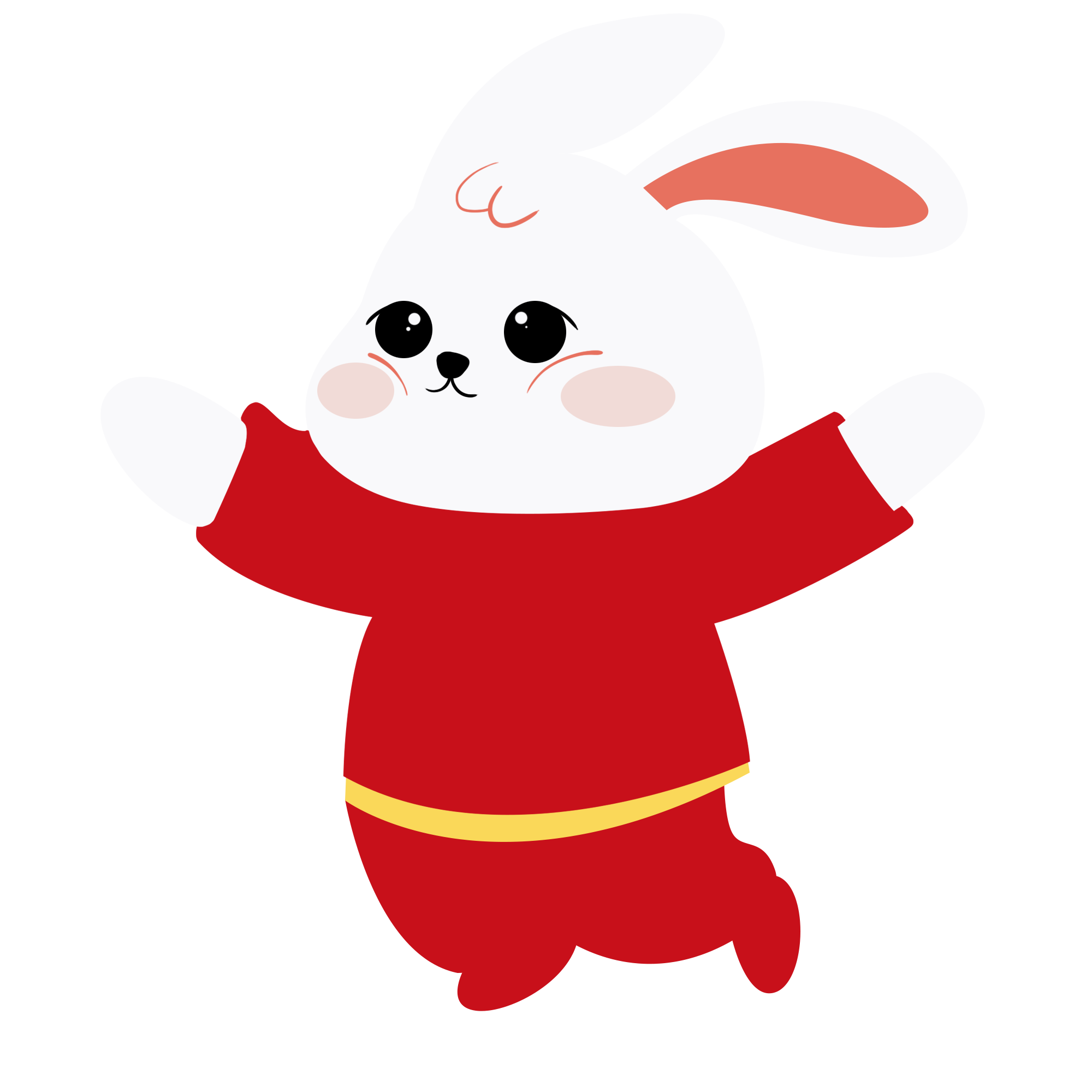 新年兔子图片插画大全制作步骤！